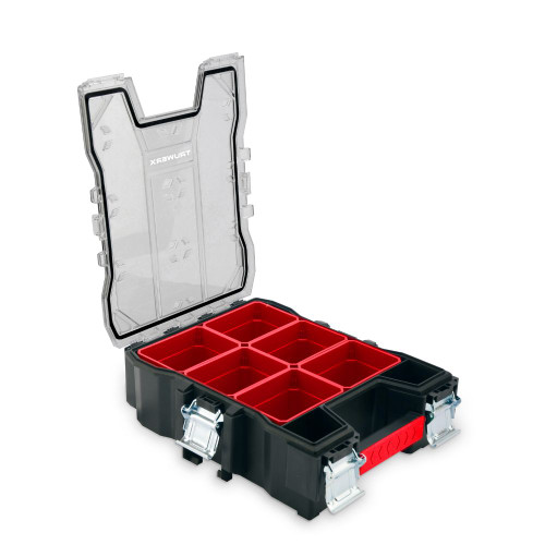 Truwerx 60014 10-5/8 inch x 13-1/2 inch  6 Compartment Parts Organizer