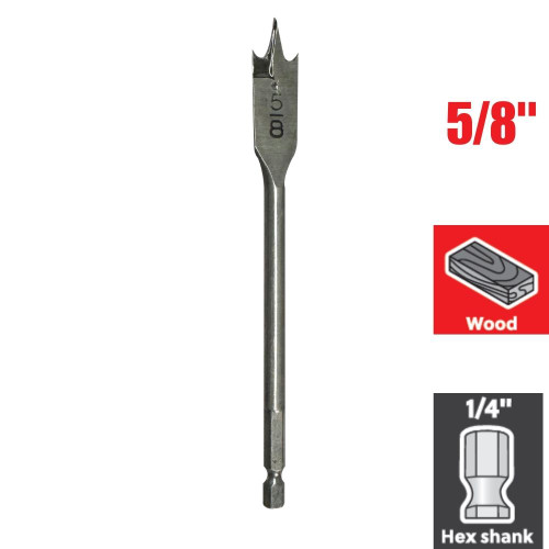 Truwerx 52517 5/8 inch Spade Drill Bit