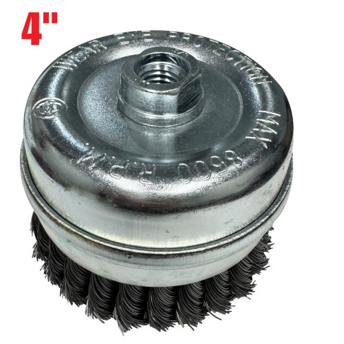 Truwerx 54614 4 Inch Knotted Wire Cup Brush