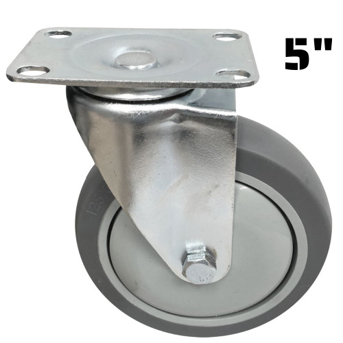 Truwerx 86112 5 Inch TPR Swivel Caster Wheel