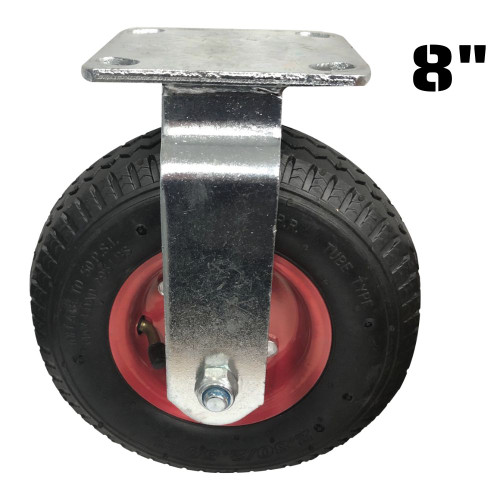 Truwerx 86291 8 Inch Pneumatic Fixed Caster Wheel