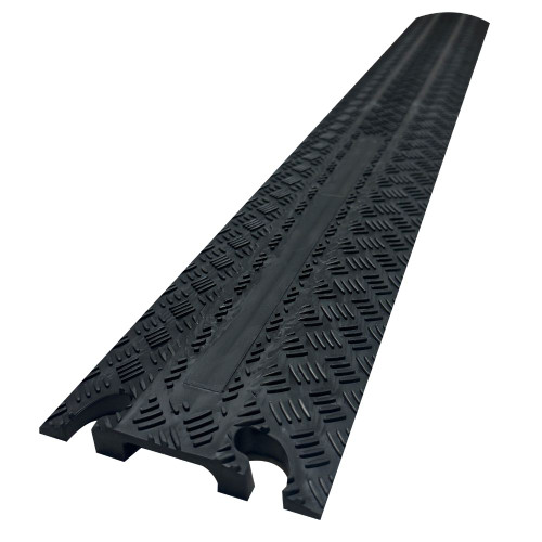 Truwerx 60336 39-1/2 Inch x 5-3/4 Inch Low Profile 1 Channel Cable Protector - Black
