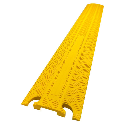 Truwerx 60338 39-1/2 Inch x 5-3/4 Inch Low Profile 1 Channel Cable Protector - Yellow