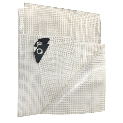Truwerx 10904 8 ft. x 10 ft. 10mil 170GSM Commercial Extra Heavy-Duty Tarp - Clear