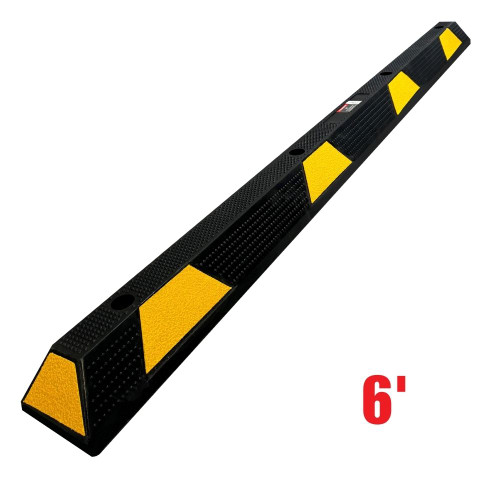 Truwerx 60332 6 ft. Parking Stop Curb Block with Reflective Tape