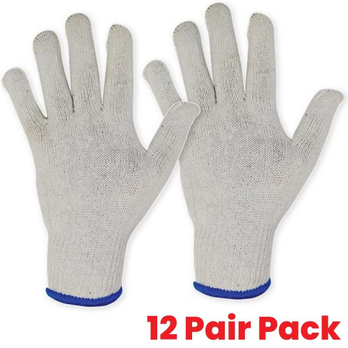 Summit Tools 70044 Cotton Liner Gloves - 12 Pair Pack