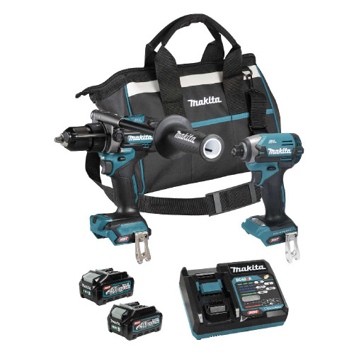 Makita DK0176G207 40V MAX XGT 2-Tool Cordless Brushless 1/2 Inch Hammer Drill & 1/4 Inch Impact Driver Combo Kit Makita DK0176G207 40V MAX XGT 2-Tool Cordless Brushless 1/2 Inch Hammer Drill & 1/4 Inch Impact Driver Combo Kit