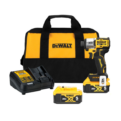 DeWalt DCF845P2 20V MAX XR Cordless Brushless 3-Speed 1/4 Inch Impact Driver Kit