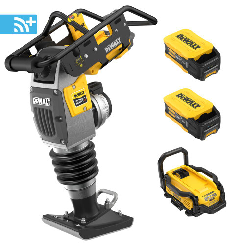 DeWalt DCPS660AG2 POWERSHIFT Cordless Brushless 60Kg Class Rammer Kit