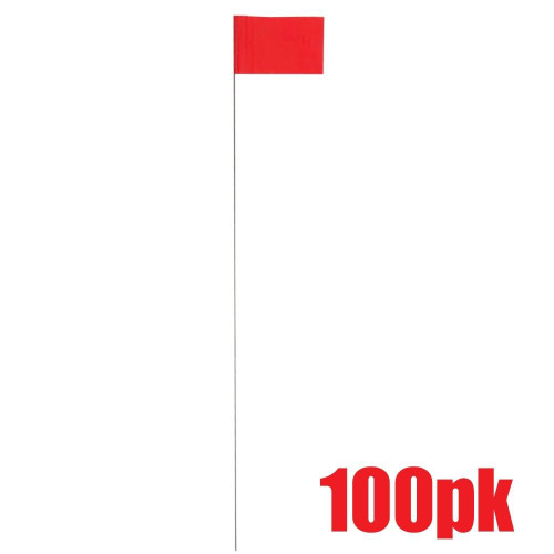 Truwerx 60405 Red Stake Flags - 100pk
