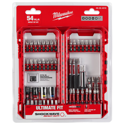 Milwaukee 48-32-4010 54pc SHOCKWAVE Impact Duty Drill & Driver Set