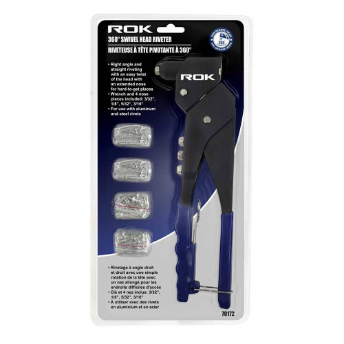 ROK 70172 360° Swivel Head Riveter