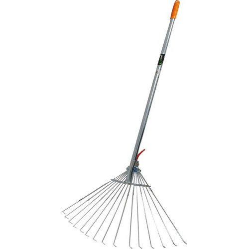 Holland Greenhouse R000250 Adjustable 15-Tine Steel Rake
