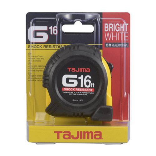 Tajima G-16BW G-Series 1in x 16' Tape Measure showing in packaging