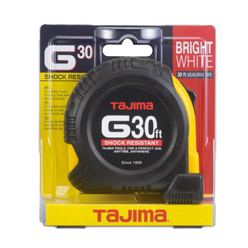 Tajima G-30BW G-Series 1in x 30' Tape Measure showing in packaging
