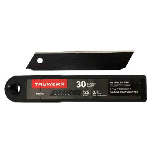 Truwerx 40027 25mm Heavy-Duty Snap-Off Replacement Blades - 30pk
