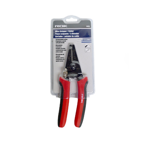 ROK 31275 Wire Stripper / Cutter - Curved Handle