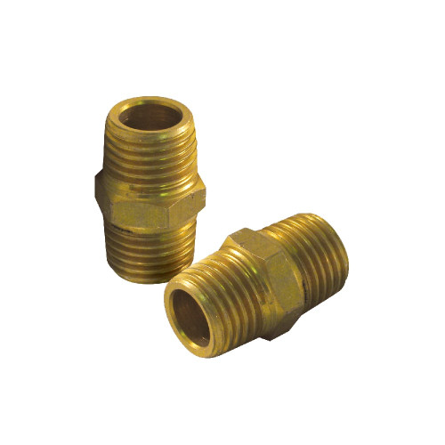 ROK 14240 1/4 Inch Male Hex Nipple - 2pk