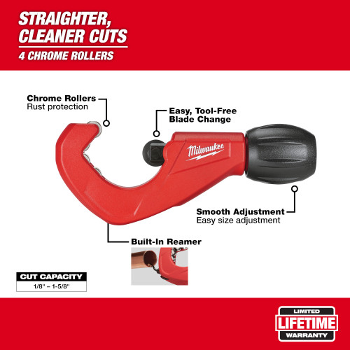 Milwaukee 48-22-4252 1-1/2 inch Constant Swing Copper Tubing Cutter