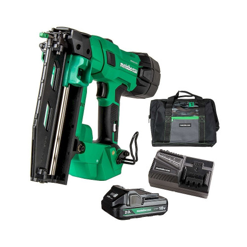 Metabo HPT NT1865DSAM 18V MultiVolt Cordless Brushless 2-1/2 inch 16-Gauge Straight Finish Nailer Kit