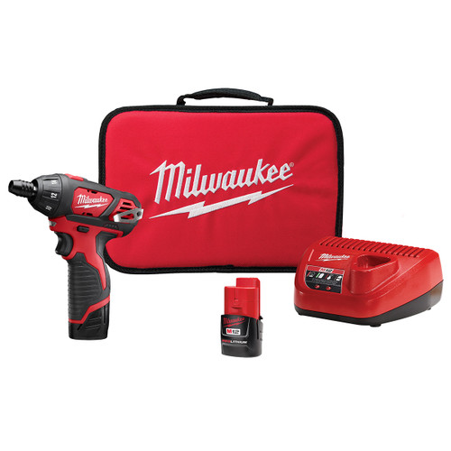 Milwaukee 2401-22 M12 1/4 inch Hex Screwdriver Kit