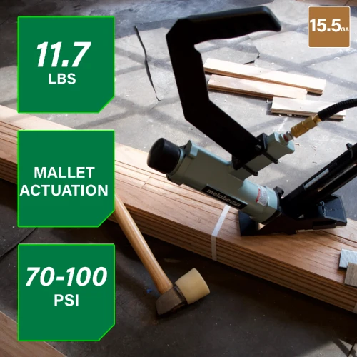 Metabo HPT N5010ACM 2-in-1 Flooring Nailer & Stapler