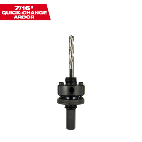 Milwaukee 49-56-7055 7/16 inch Large Thread Quick Change Hole Saw Arbor