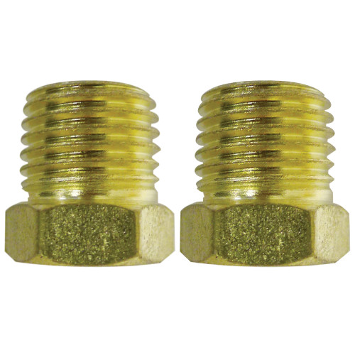 ROK 14248 3/8 Inch M - 1/4 Inch F NPT Reducer Bushings - 2pk