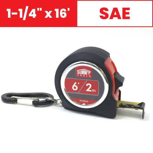 Summit ST20058 1-1/4 inch x 16 ft SAE Tape Measure