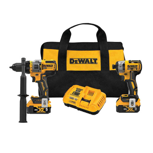 DeWalt DCK2100P2 20V MAX Brushless Cordless 2-Tool Kit Incl. Hammer Drill/Driver with FLEXVOLT ADVANTAGE DeWalt DCK2100P2 20V MAX Brushless Cordless 2-Tool Kit Incl. Hammer Drill/Driver with FLEXVOLT ADVANTAGE