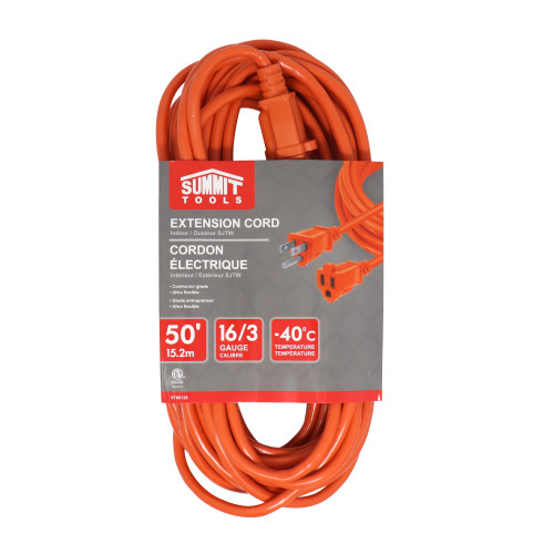 Summit ST80126 50 foot 16/3 Gauge All-Weather Extension Cord