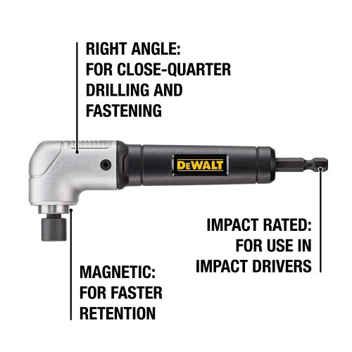 DeWALT DWARA120 Impact Ready Right Angle Attachment