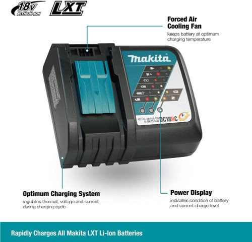 Makita DC18RC 18V LXT  Li-Ion Rapid Battery Charger