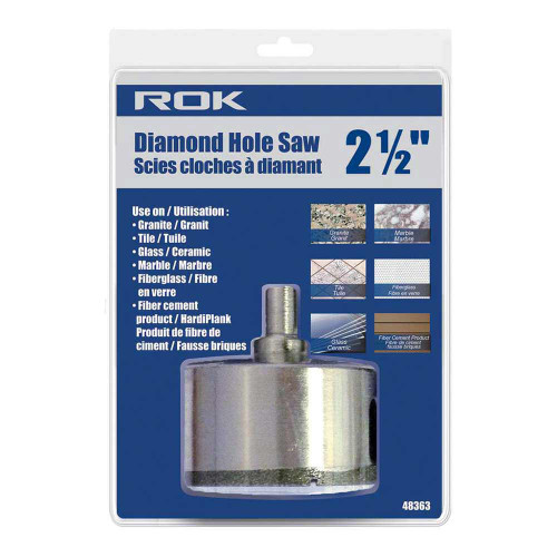 ROK 48363 2-1/2 Inch Diamond Hole Saw