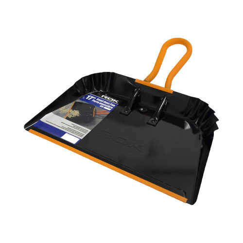 ROK 60210 Professional 17 Inch Wide Steel Shop Dust Pan