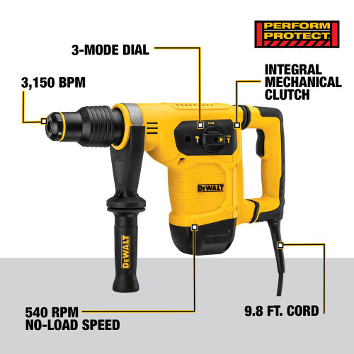 DeWalt D25481K 1-9/16 inch SDS Max Combination Rotary Hammer Kit