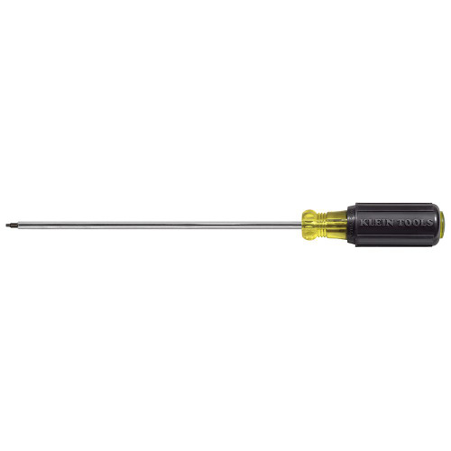 Klein Tools 665 #1 Square-Recess Tip Screwdriver - 8-Inch Round-Shank