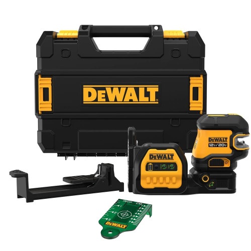 DeWalt DCLE34520GB 20V MAX Cordless 5-Spot Green Cross Line Laser Level (Tool Only)