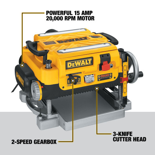 DeWalt DW735 13 Inch Three Knife, Two Speed, Thickness Planer