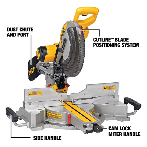 DeWalt DWS780 12 Inch Double Bevel Sliding Compound Mitre Saw