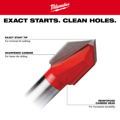 Milwaukee 48-20-8984 3/8 Inch Glass and Tile Bit