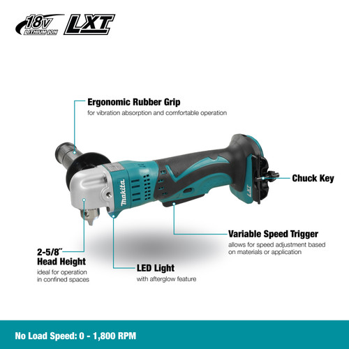 Makita DDA350Z 18V LXT Cordless 3/8 inch Angle Drill (Tool Only)