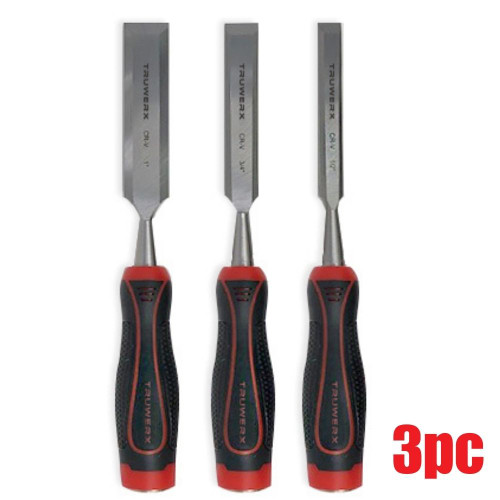 Truwerx 40100 3pc Wood Chisel Set