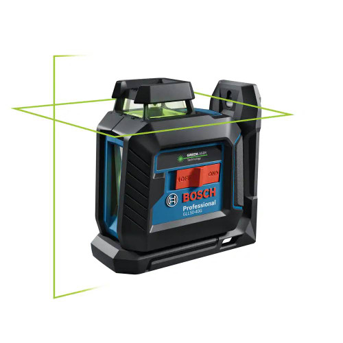 Bosch GLL50-40G Green-Beam Self-Leveling 100 foot 360 degree Cross-Line Laser