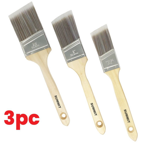 Summit ST43029 3pc Angular Paint Brush Set