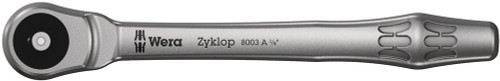Wera 05004003001 8003 A Zyklop Metal Push Through 1/4 Inch Drive Ratchet