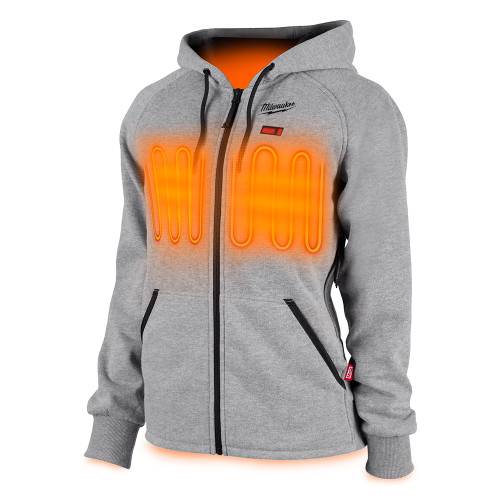 Milwaukee 336G-21M M12 Women foots Heated Gray Hoodie Kit - Medium