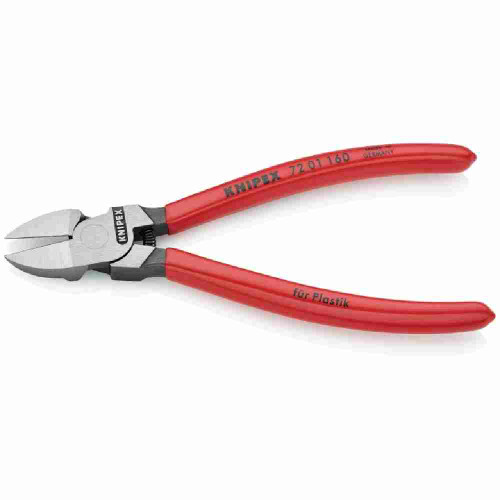 Knipex 7201160SB 6 1/4 inch Flush Cutting Diagonal Pliers showing with open jaws