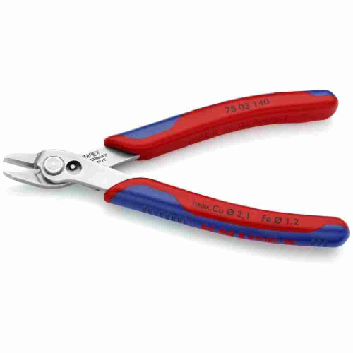 Knipex 7803140SBA 5-1/2 inch XL Electronic Super Knips showing with open jaws