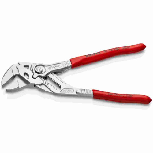 Knipex 8603180SBA 7-1/4 inch Adjustable Wrench Pliers showing with an open jaw